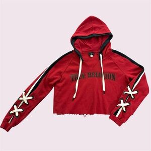 Women's True Religion Red Hoodie S/P